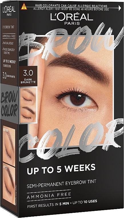 Набор для окрашивания бровей - L'Oréal Paris Brow Color Semi-Permanent Eyebrow Tint — фото N1