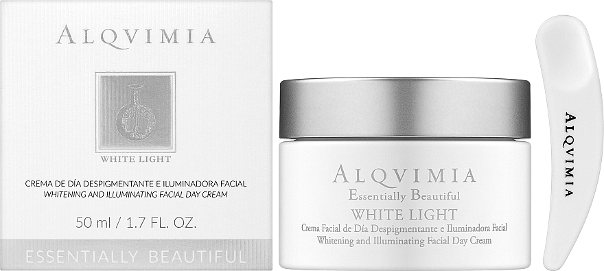 Денний освітлювальний крем для обличчя - Alqvimia Essentually Beautiful White Light — фото N2