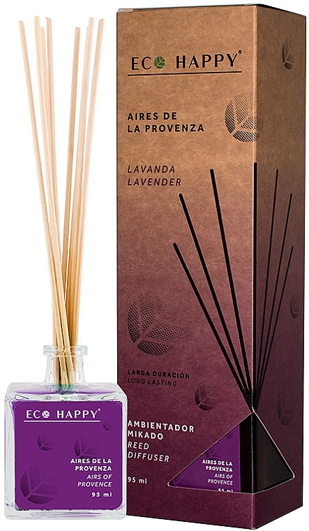 Аромадифузор "Повітря Провансу" - Eco Happy Airs of Provence Reed Diffuser — фото N1