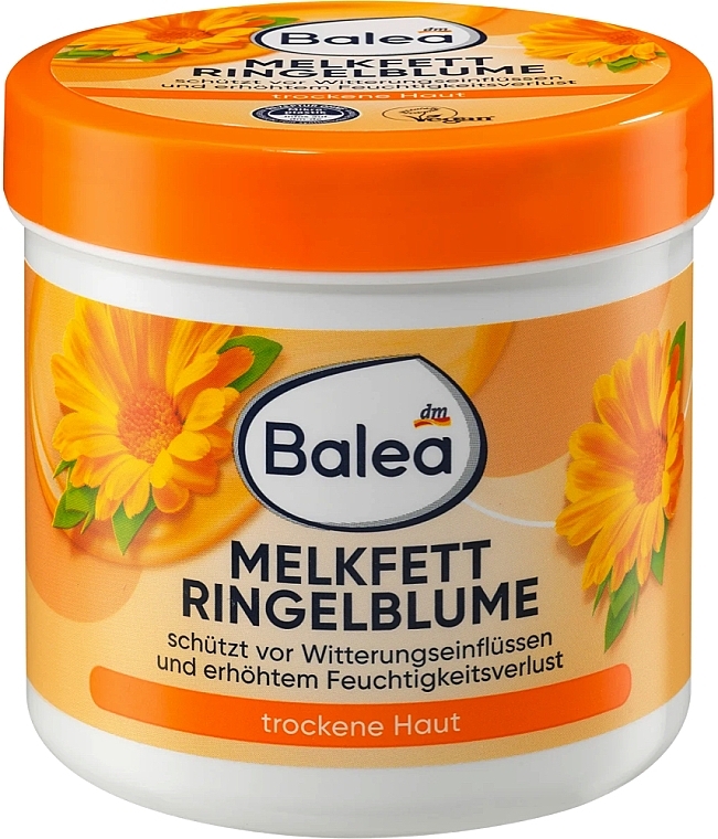 Масажний крем-гель для сухої шкіри - Balea Melkfett Ringelblume