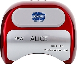 Лампа CCFL+LED, червона - Ronney Profesional Alice Nail CCFL+LED 48w (GY-LCL-015D) Lamp — фото N1