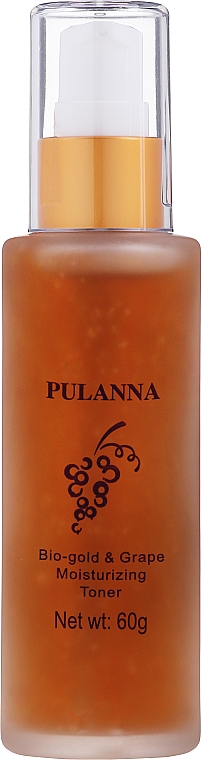 Зволожувальний тонік на основі біозолота й винограду - Pulanna Bio-Gold & Grape Moisturizing Toner — фото N2