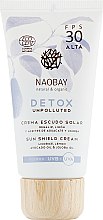 Сонцезахисний крем для обличчя - Naobay Detox Sun Shield Cream SPF 30 — фото N2
