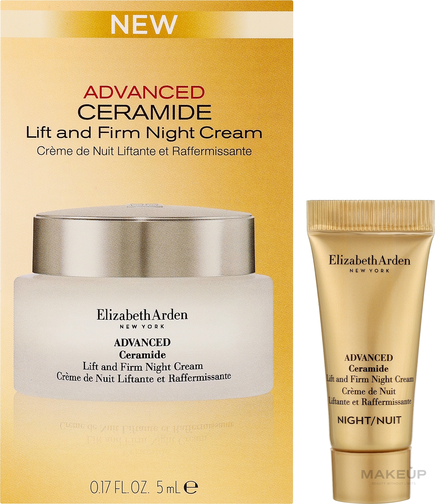 Подтягивающий и укрепляющий ночной крем - Elizabeth Arden Advanced Ceramide Lift and Firm Night Cream (мини) — фото 5ml