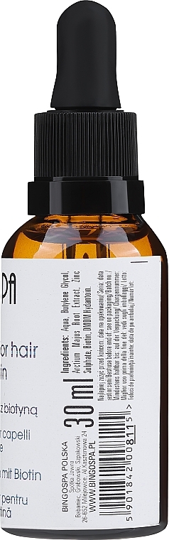 Лосьйон для волосся з біотином 20% - BingoSpa Biotin 20% For Hair Rub-In Lotion — фото N2
