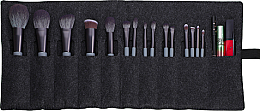 Набір пензлів для макіяжу, 15 шт. - Eigshow Beauty Eigshow Makeup Brush Kit In Gift Box Agate Grey — фото N2
