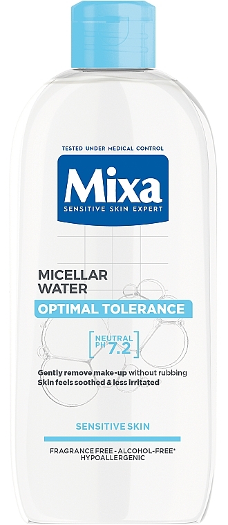 Міцелярна вода для заспокоєння шкіри - Mixa Optimal Tolerance Micellar Water — фото N1