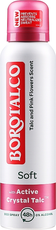 Дезодорант-спрей - Borotalco Anti-Transpirant Deo Spray Soft — фото N1