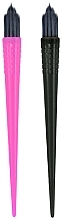 Парфумерія, косметика Мініпензлик для балаяжу в наборі, чорний, рожевий - Bifull Professional