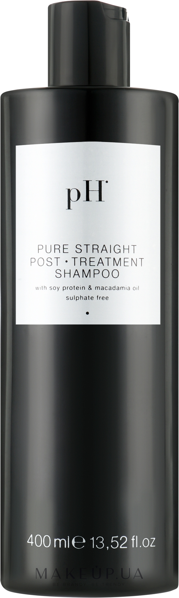 Бессульфатный шампунь для гладкости выпрямленных волос - pH Laboratories Pure Straight Post Treatment Shampoo — фото 400ml
