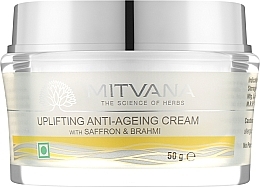 Парфумерія, косметика Крем для обличчя антивіковий із шафраном та брахмі - Mitvana Uplifting Anti-Ageing Cream