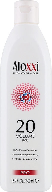 Крем-окислювач для об'єму волосся, 6% - Aloxxi 20Volume Creme Developer — фото N1
