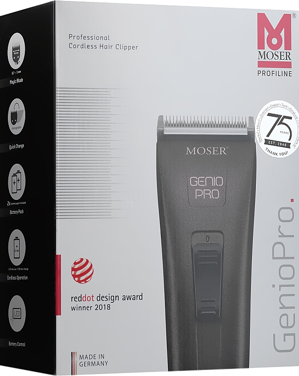 Машинка для підстригання волосся, металік - Moser Genio Pro Fading Edition — фото N3