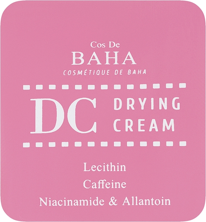 Крем для жирной кожи с лецитином - Cos De BAHA DC Drying Cream (пробник) — фото N1