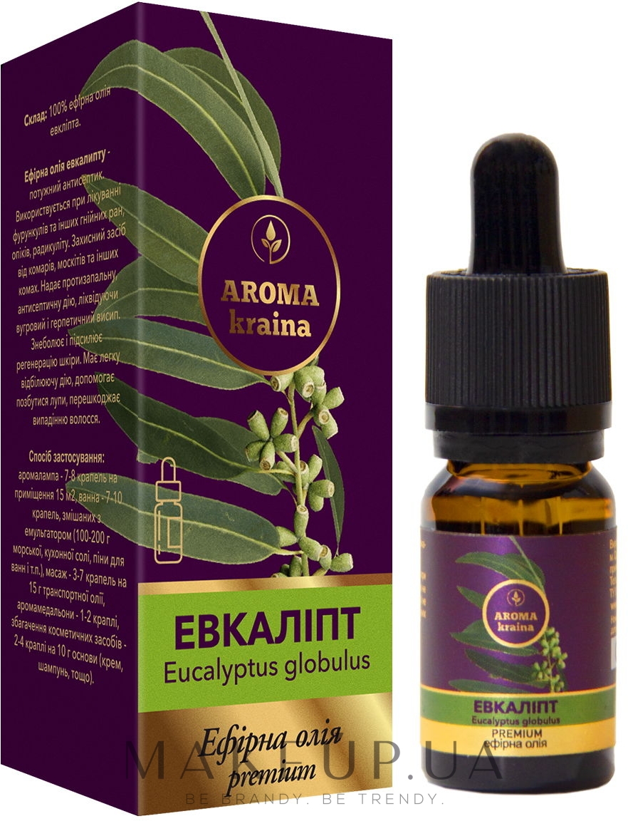 Ефірна олія "Евкаліпт" - Aroma Kraina Premium — фото 10ml
