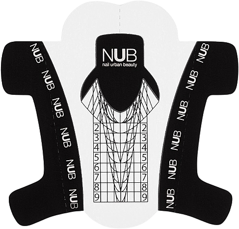 Універсальні нижні форми для нарощування, прозорі - NUB Nail Enhancement Forms — фото N3