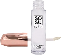 Прозорий блиск для губ з ефектом об'єму - Sosu by SJ Lip Plumper Gloss Read My Lips — фото N1
