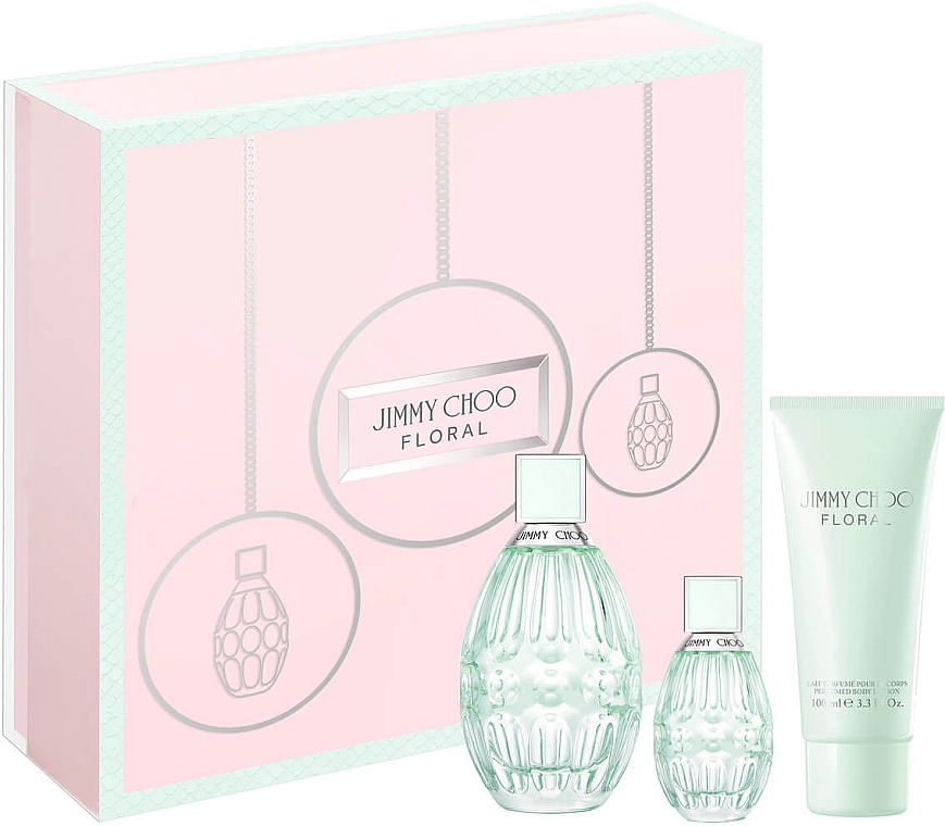 Jimmy Choo Floral - Набор (edt/90ml + b/lot/100ml + edt/7.5ml)