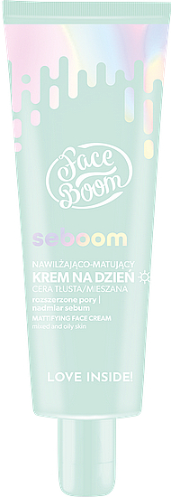 Крем увлажняющий с цинком и зеленым чаем - Bielenda Face Boom Seboom Cream — фото N1