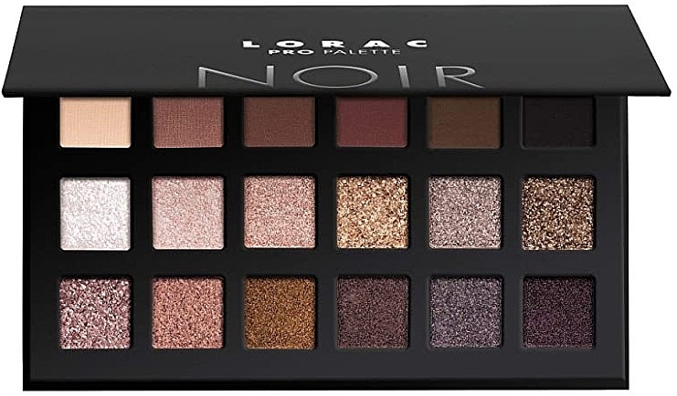 Палетка теней для век - Lorac Pro Palette Noir — фото N1