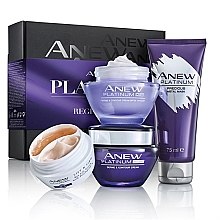 Парфумерія, косметика Набір - Avon Anew Platinum Lifting Regimen Box (cr/30ml + cr/50ml + cr/50ml + msk/75ml)