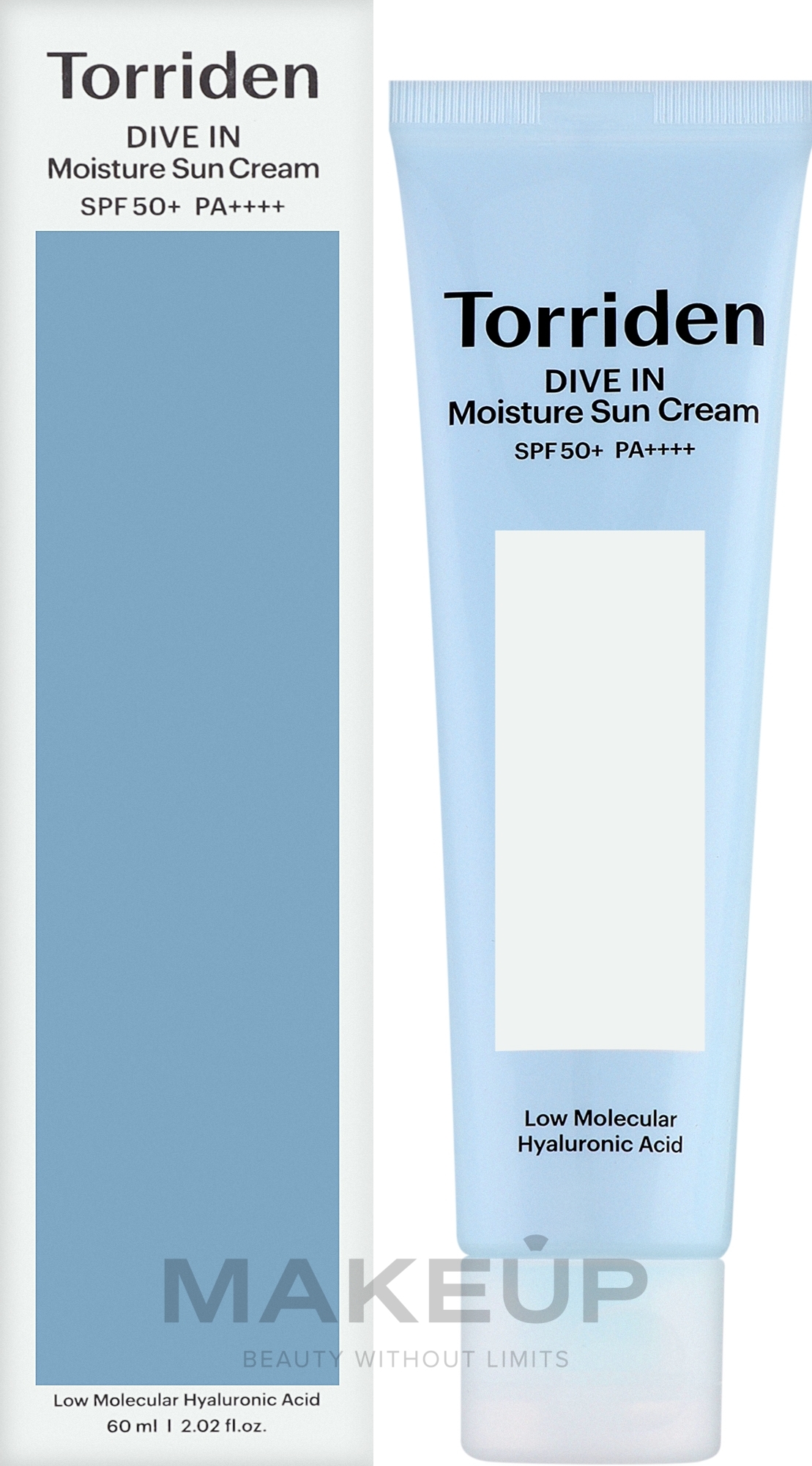 Увлажняющий солнцезащитный крем с гиалуроновой кислотой для лица - Torriden Dive-In Moisture Sun Cream — фото 60ml