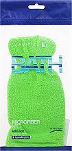 Губка-рукавичка банна, помаранчева - Suavipiel Bath Micro Fiber Mitt Extra Soft — фото N1