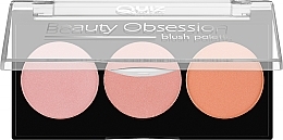 Парфумерія, косметика Палетка рум'ян для обличчя - Quiz Cosmetics Beauty Obsession Palette Blush