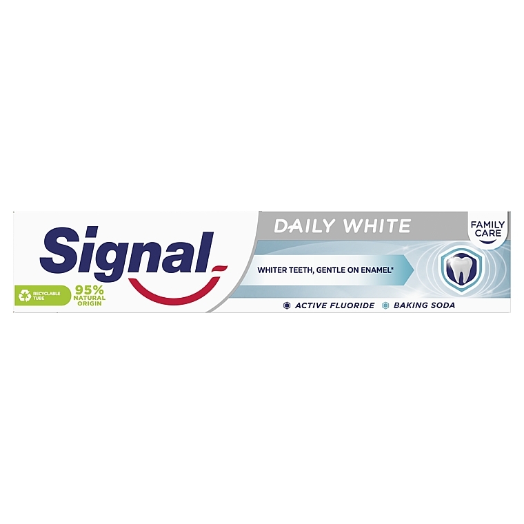 Зубна паста "Щоденне відбілювання" - Signal Family Daily White Toothpaste