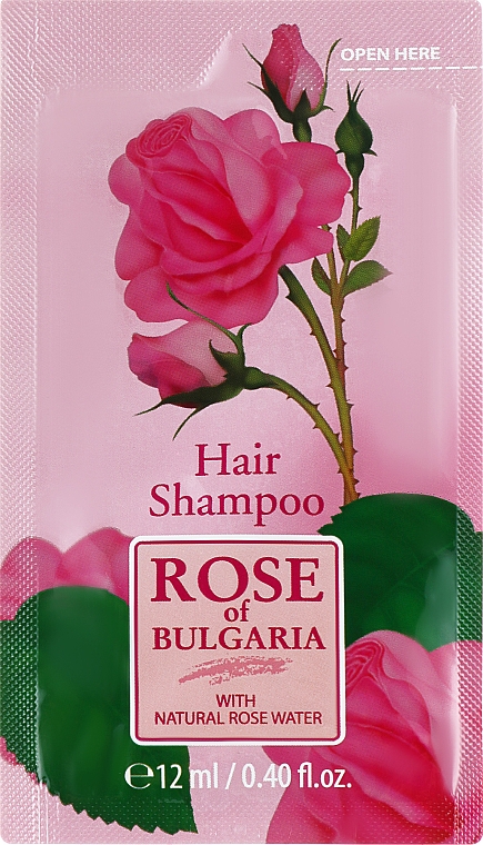 Шампунь для волосся з трояндовою водою - BioFresh Rose of Bulgaria Hair Shampoo (пробник) — фото N1