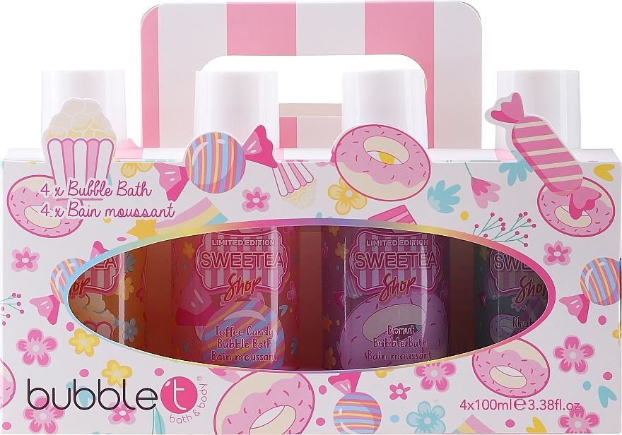 Набор - Bubble T Sweetea Bubble Bath Collection (bubble/bath/4x100ml) — фото N1