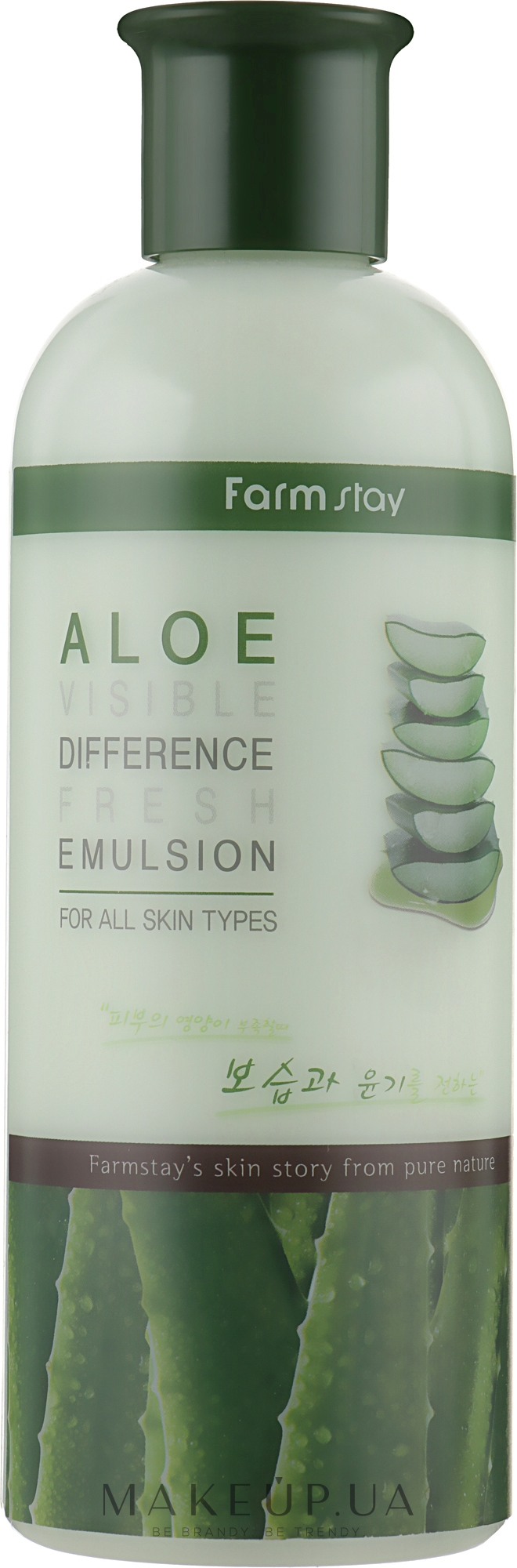 Освежающая эмульсия с алоэ - FarmStay Visible Difference Fresh Emulsion Aloe — фото 350ml