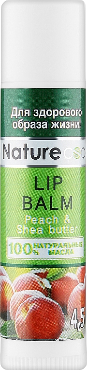 Бальзам для губ - Nature Code Peach & Shea Butter Lip Balm