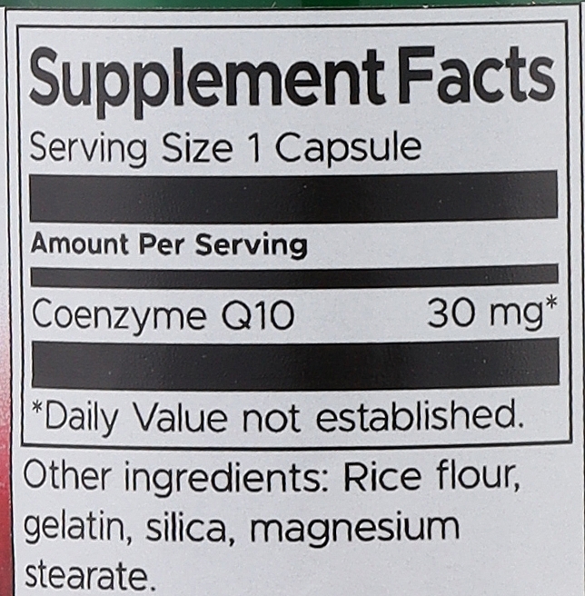 Харчова добавка "Коензим Q10", 30 мг - Swanson CoQ10 — фото N4