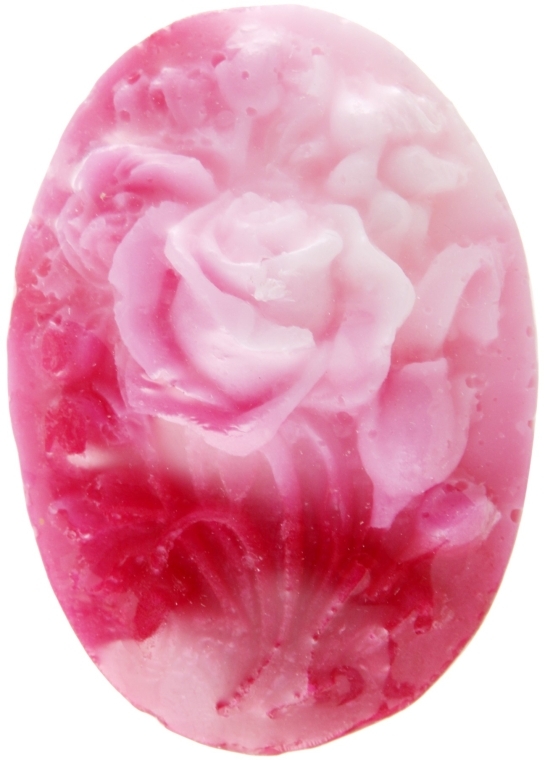Гліцеринове мило ручної роботи Rose Bouquet, біло-рожеве - BioFresh Rose Blossom Glycerin Soap — фото N1