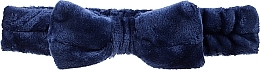 Парфумерія, косметика Обідок для волосся з бантом, темно-синій - Yeye