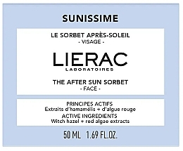 Крем-гель для обличчя після засмаги - Lierac Sunissime The After Sun Sorbet — фото N2