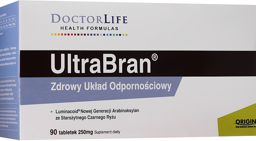 Харчова добавка для імунної системи, 90 шт. - Doctor Life UltraBran — фото N1