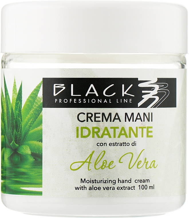 Крем для рук с алоэ вера - Parisienne Black Professional Line Moisturizing Hand Cream With Aloe Vera Extract