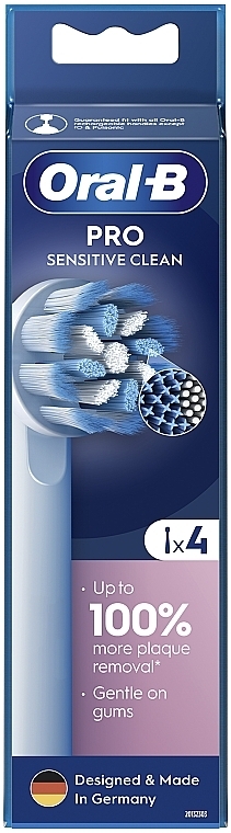 Сменная насадка для электрической зубной щетки, 4 шт. - Oral-B Oral-B Sensitive Clean — фото N3
