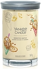 Парфумерія, косметика Ароматична свічка в склянці "Banoffee Waffle", 2 ґноти - Yankee Candle Singnature