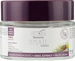Парфумерія, косметика Інтенсивний нічний крем з екстрактом равлика - Victoria Beauty Intensive Night Cream With Snail Extract