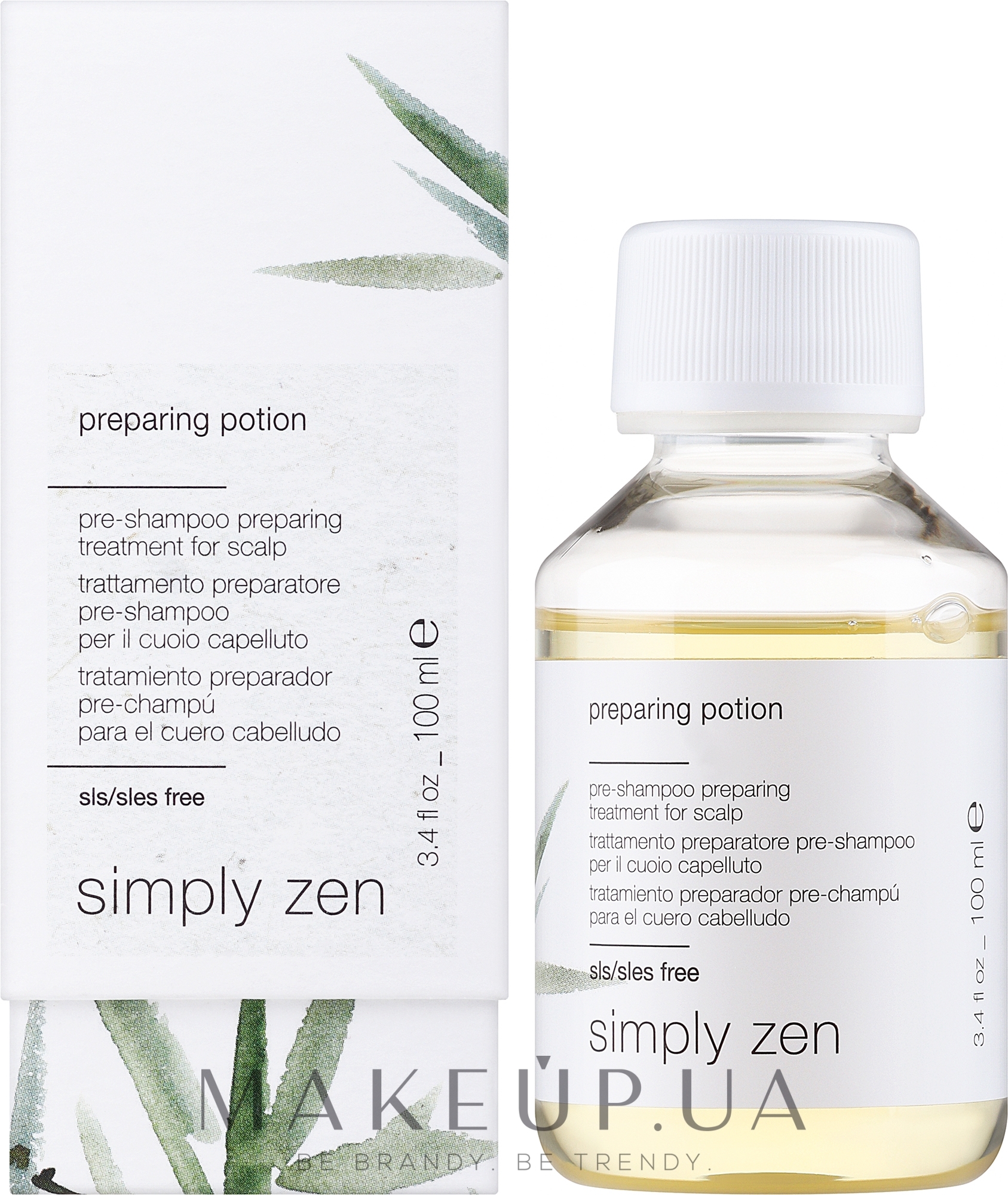 Предварительный шампунь для волос - Z. One Concept Simply Zen Preparing Potion — фото 100ml
