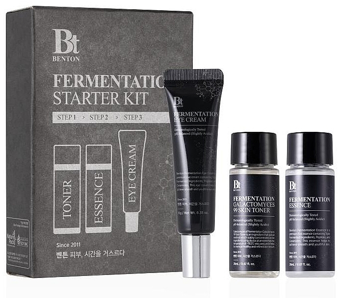 Набор - Benton Fermentation Starter Kit (f/toner/20ml + f/ess/20ml + eye/cr/10g) — фото N1