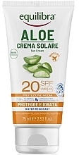 Духи, Парфюмерия, косметика Солнцезащитный крем с алоэ вера - Equilibra Aloe Sun Cream SPF20