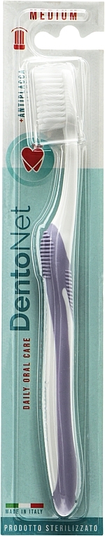 Зубная щетка, средней жесткости, сиреневая - Dentonet Pharma — фото N1