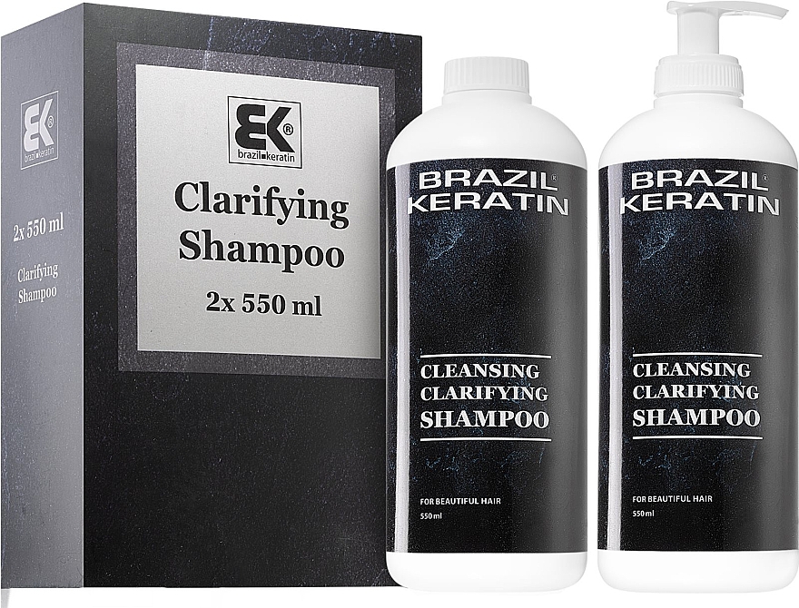 Набор - Brazil Keratin Cleansing Clarifying Shampoo Set (h/shampoo/550mlx2) — фото N1
