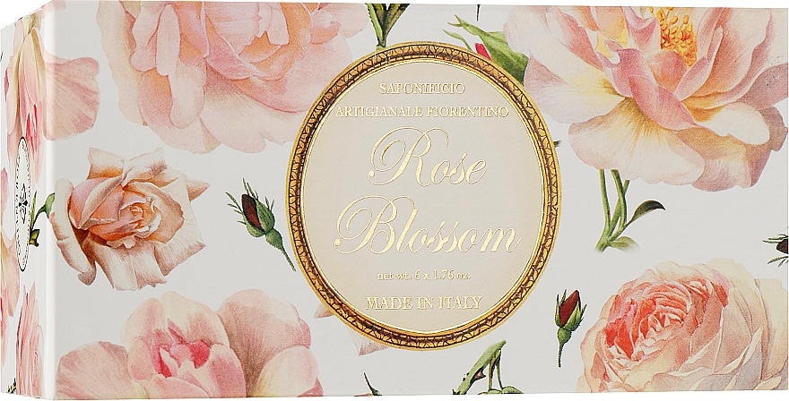 Набор мыла туалетного "Роза" - Saponificio Artigianale Fiorentino Rose Blossom — фото N1
