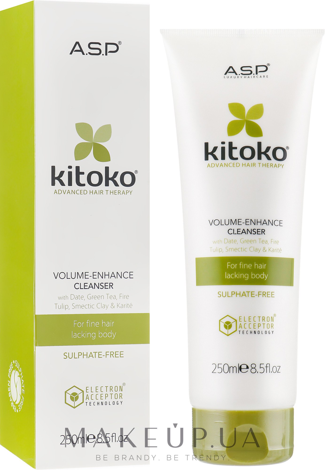 Шампунь для об'єму волосся - ASP Kitoko Volume Enhance Cleanser — фото 250ml