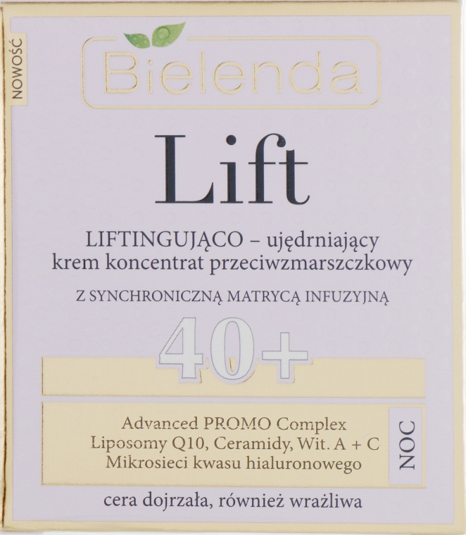 Укрепляющий ночной крем-концентрат против морщин - Bielenda Lift Lifting & Firming Anti-Wrinkle Night Cream-Concentrate